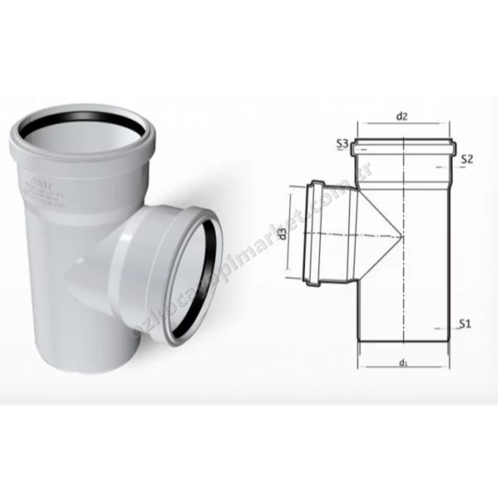 Fırat Pvc 70X50 Te Çatal