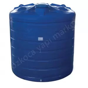Akro 3000 Litre Dikey Mavi Su Deposu resim1
