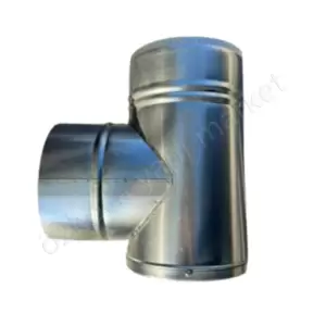 Barbekü Bacası Galvaniz L Dirsek - 20 Cm Çap resim2
