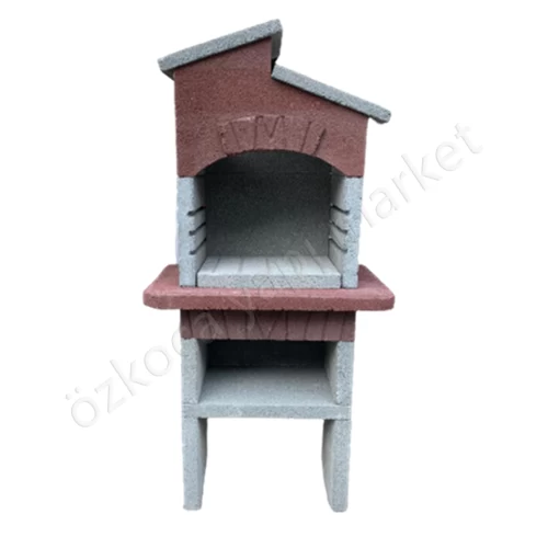 Beton Barbekü 65 Lik Çatılı Model