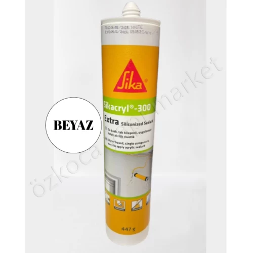 Sika Silikonize Mastik Beyaz