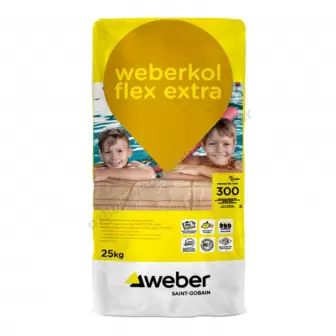 Weberkol Flex Extra 25 Kg - Ateş Tuğlası Harcı resim 1