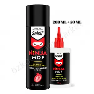 Selsil Mdf Hızlı Yapıştırıcı 200Ml + 50 Ml resim1