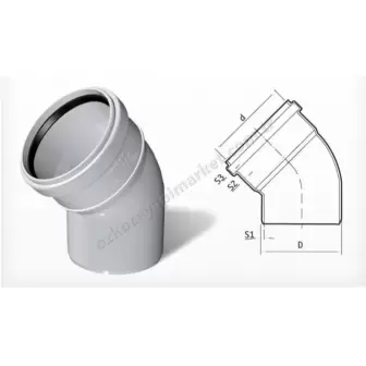 Fırat Pvc 50X45 Dirsek resim 1