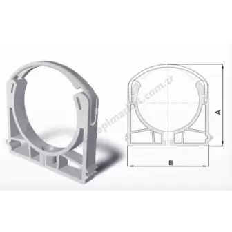 Fırat Pvc Atık Su Kelepçe 50 mm resim 1