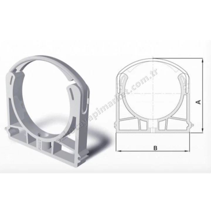 Fırat Pvc Atık Su Kelepçe 50 mm