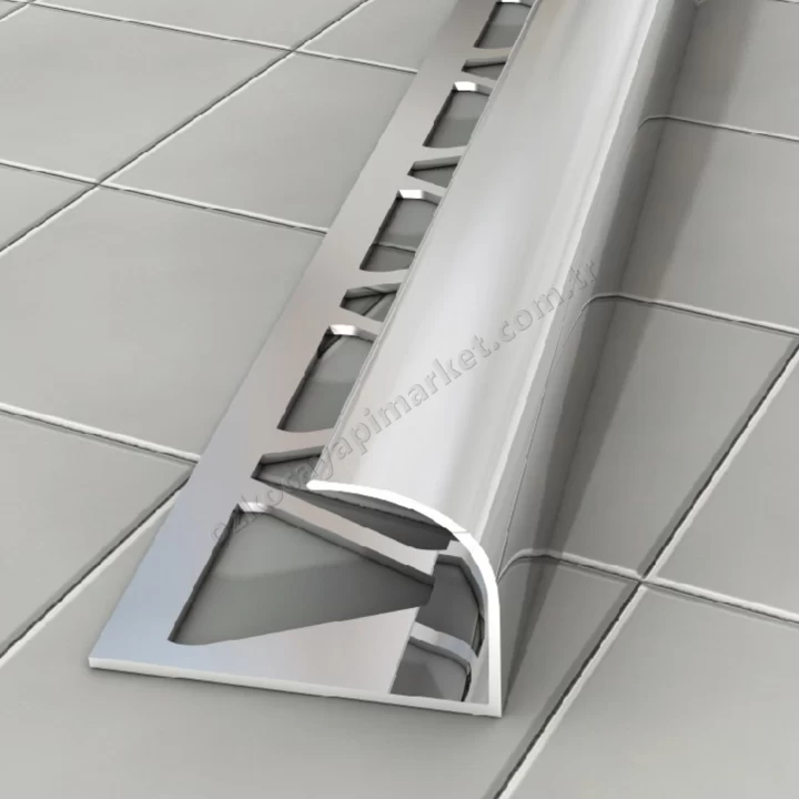 10 mm Dış Köşe Profili İnoks Oval Krom