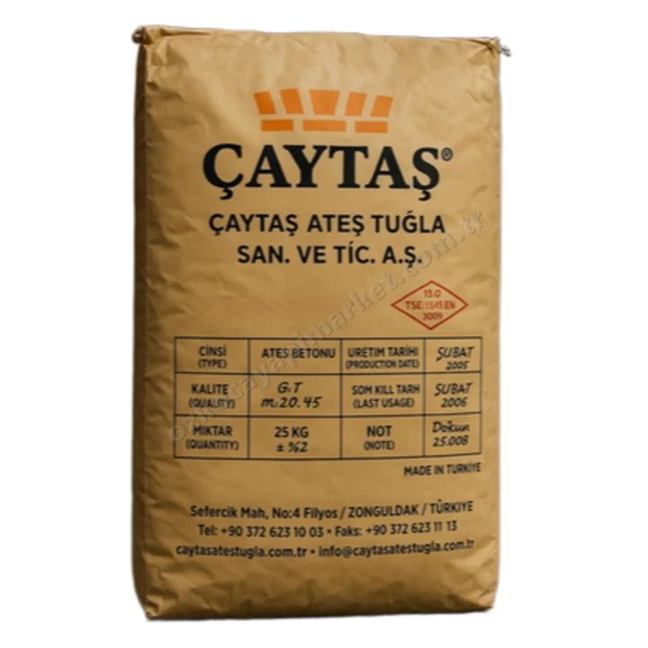 Çaytaş Ateş Betonu 70 Alümina 5 Kg