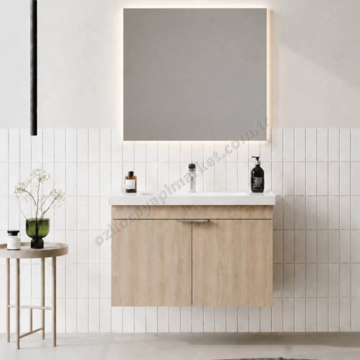 Orka Desna Banyo Dolabı 80 cm Budva