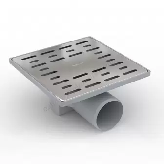 Feha Yandan Çıkışlı Yer Süzgeci Klapeli 15X15 Q50 resim 1