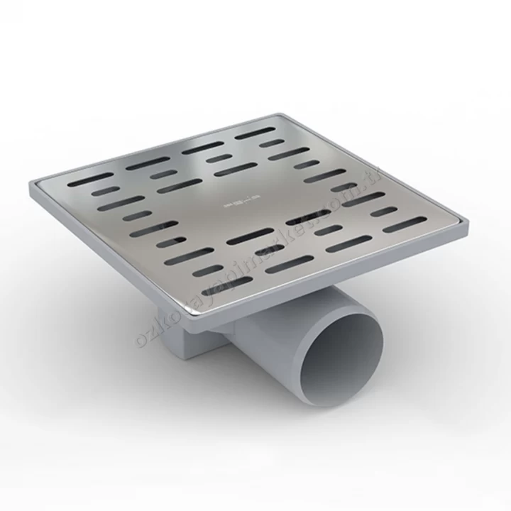 Feha Yandan Çıkışlı Yer Süzgeci Klapeli 15X15 Q50