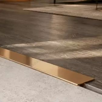 Kapı Eşik T Profili 2 cm Bronz 90 cm resim 1