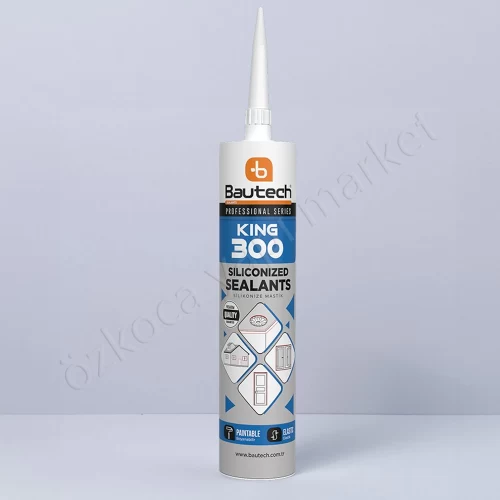 Bautech Silikonize Mastik 450 Gram Antrasit