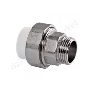 Fırattherm Dış Dişli Oynar Başlıklı Rakor 25Mm 3/4 resim1