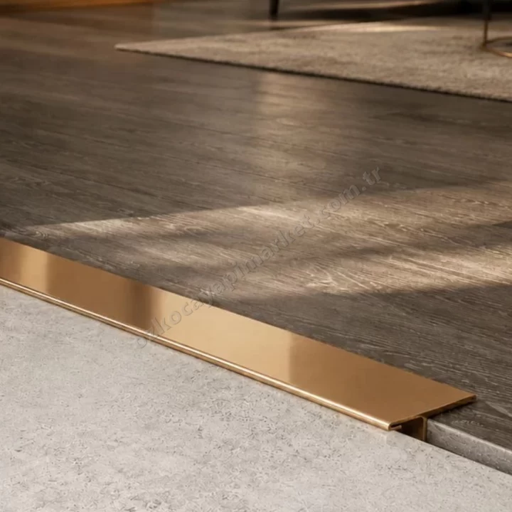 Kapı Eşik T Profili 3 cm Bronz 90 cm