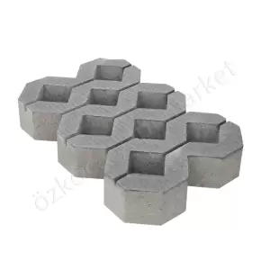 Beton Çimtaşı 40X60X10 Cm Gri resim1