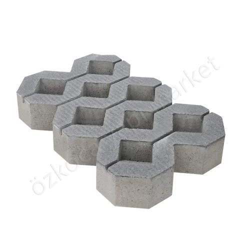 Beton Çimtaşı 40X60X10 Cm Gri