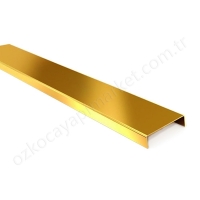 Inoks Bordür 3 Cm Gold - 2,50 Cm resim1