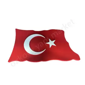 Stropiyer Bayrak Dalgalı Boyalı 59X97 Cm resim2