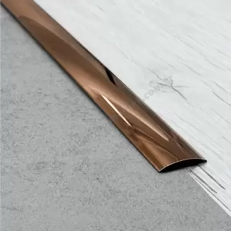Balık Sırtı Kapı Eşik Profili 38 mm Parlak Bronz resim 2