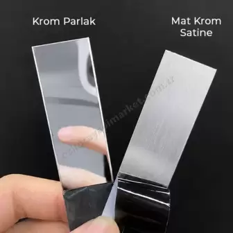 Kapı Eşik T Profili 3 cm Parlak Krom 90 cm resim 2