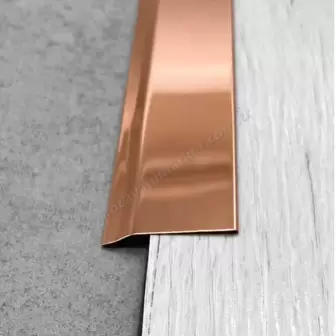 Paslanmaz Çelik Kot Farkı Profili Bronz Parlak resim 1
