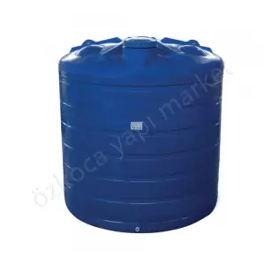 Akro 750 Litre Dikey Mavi Su Deposu resim1