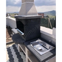 Beton Barbekü 80 Lik Caspian Model resim3