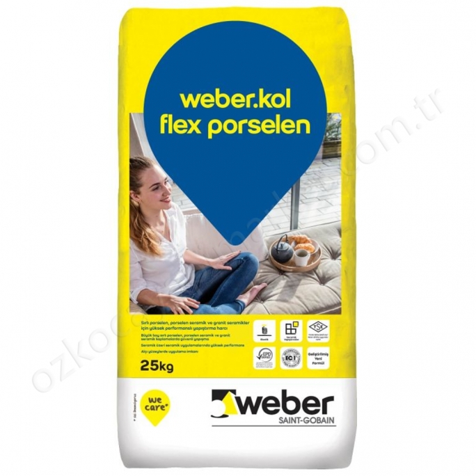 Weber Kol Flex Porselen Beyaz 25 Kg