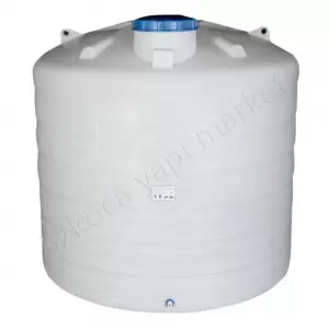 Akro 5000 Litre Dikey Beyaz Su Deposu resim1