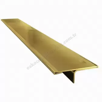 Kapı Eşik T Profili 4 cm Gold 120 cm resim 2