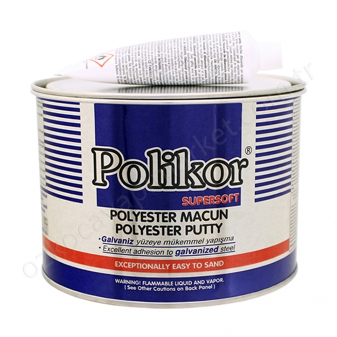 Poli̇kor Süper Soft Polyester Çeli̇k Macun 3000 Gr