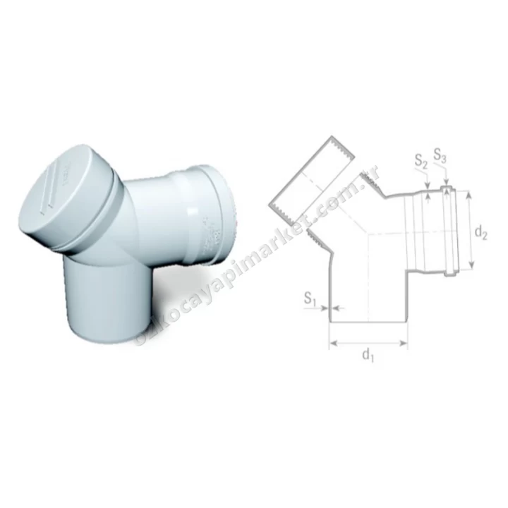 Fırat Pvc 100 mm Temizleme Dirsek