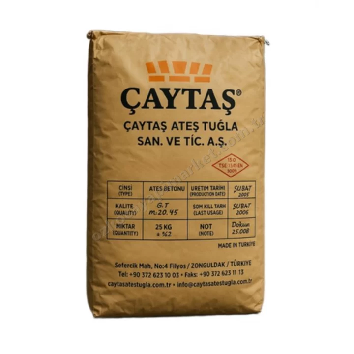 Çaytaş Çtm-70 Ateş Betonu Refrektar Harcı 25 Kg