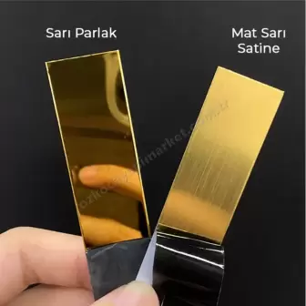 Kapı Eşik T Profili 4 cm Altın 90 cm resim 2