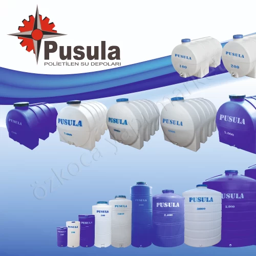 Akro 300 Litre Dikey Beyaz Su Deposu