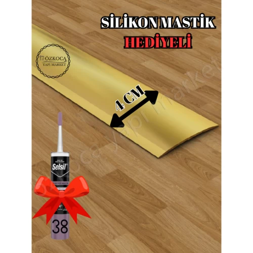 Parke Eşik Balık Sırtı 4 Cm Gold 2,70 Profil