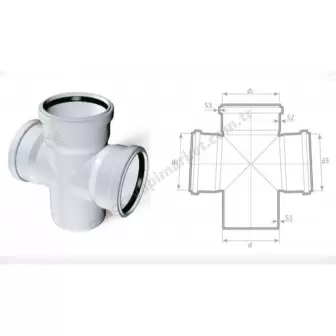 Fırat Pvc 100X50 Istavroz Te Çatal resim 1