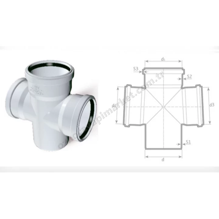 Fırat Pvc 100X50 Istavroz Te Çatal